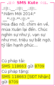 tin nhan chuc tet 2014