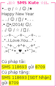 tin nhan chuc tet 2014