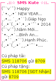 tin nhan chuc tet 2014