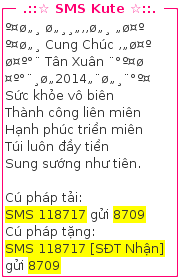 tin nhan chuc tet 2014