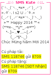 tin nhan chuc tet 2014